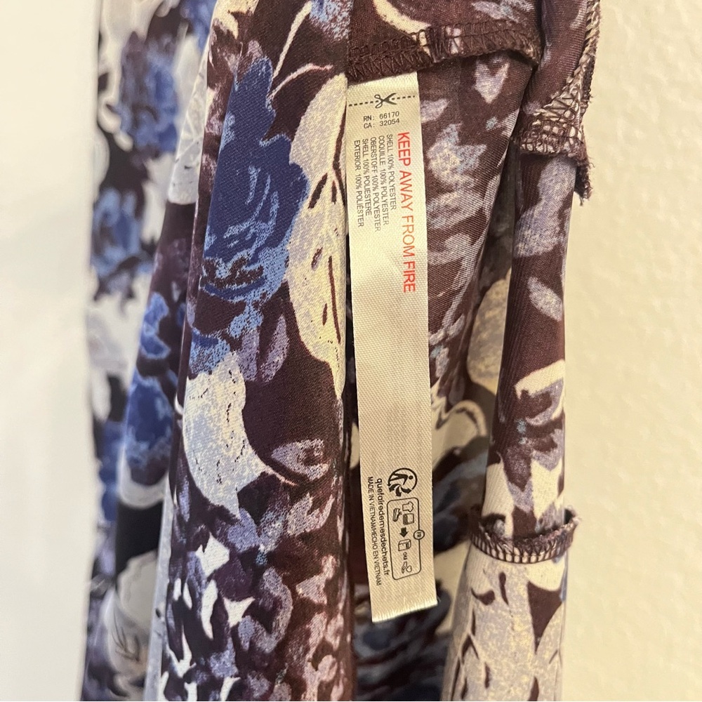 NWOT Free People Worth the Wait Floral Maxi Dress Dark Night XL Satin Slip - Picture 11 of 15